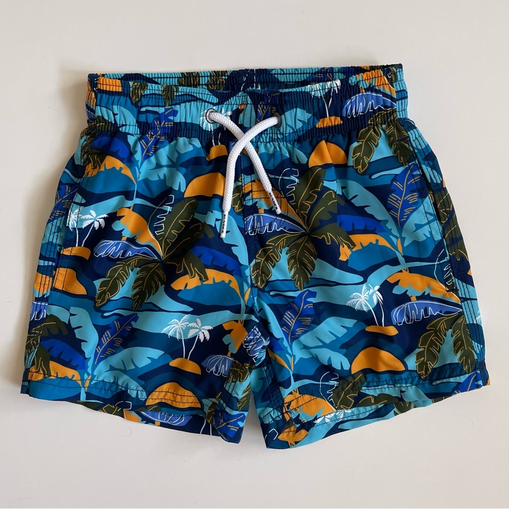 Sundek Boy’s Safari Print Board Shorts - Marine - Size 4